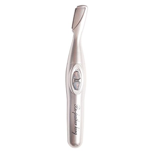 Perfect Bi Feather King Women's Eyebrow Trimmer - Silver | Painless Facial Hair Remover & Eyebrow Shaver for Ladies | Precision Beauty Tool for Eyebrow Shaping & Grooming | Great for Home, Travel & Salon Use