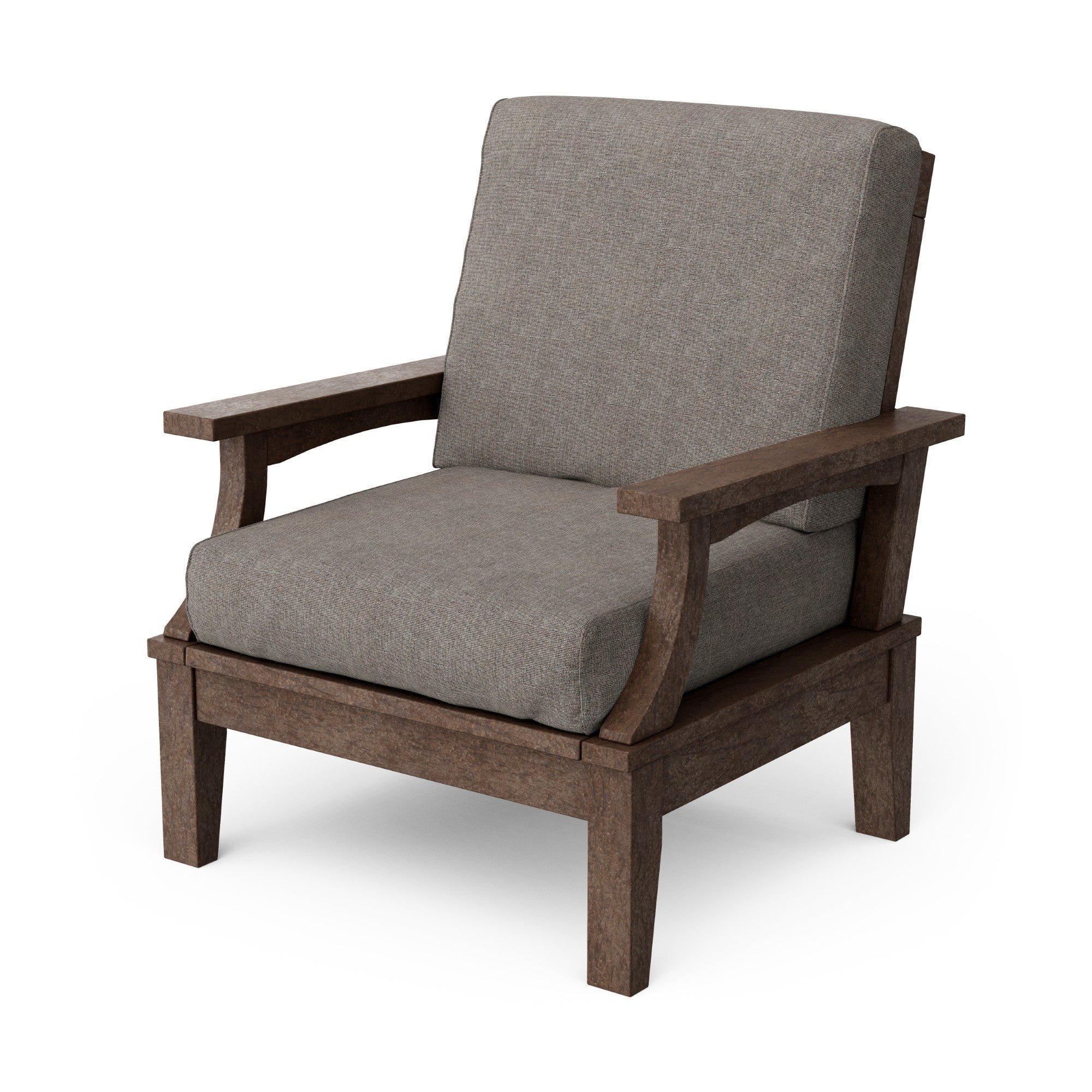 Heritage Deep Seating Patio Chair with Weather-Resistant Cushions - Outdoor Lounge Furniture for Garden, Poolside & Backyard Relaxation
