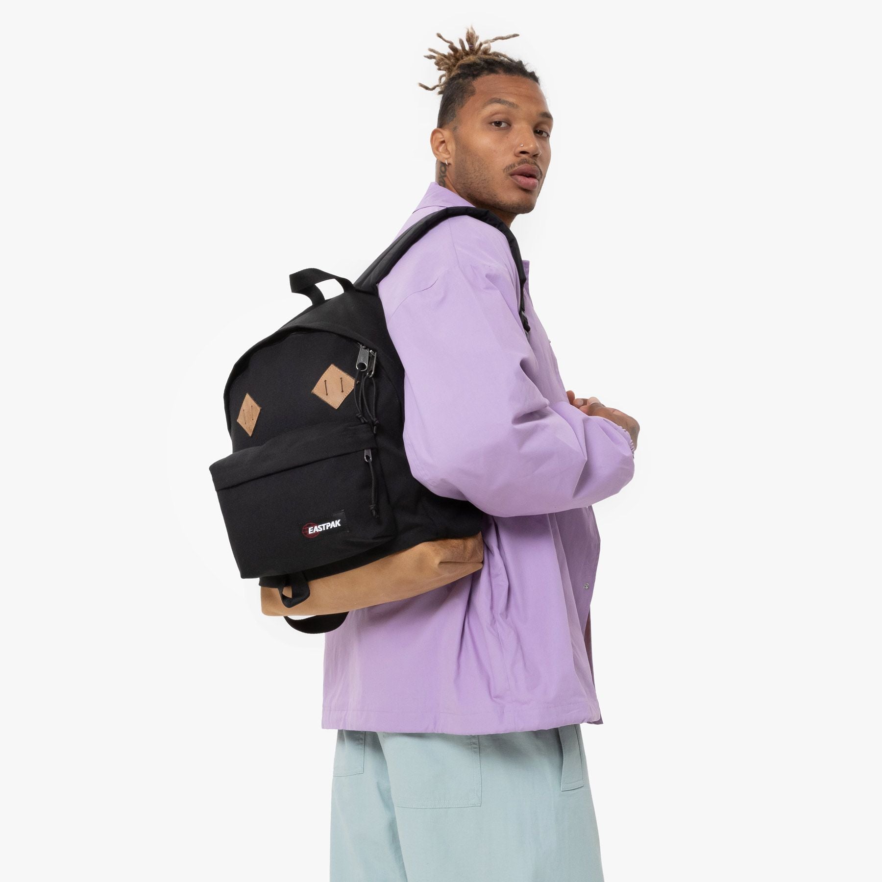Eastpak Wyoming Backpack - Durable Laptop Backpack for School, Travel & Work - Stylish Black Design for Men & Women - Perfect for College, Commuting & Everyday Use
