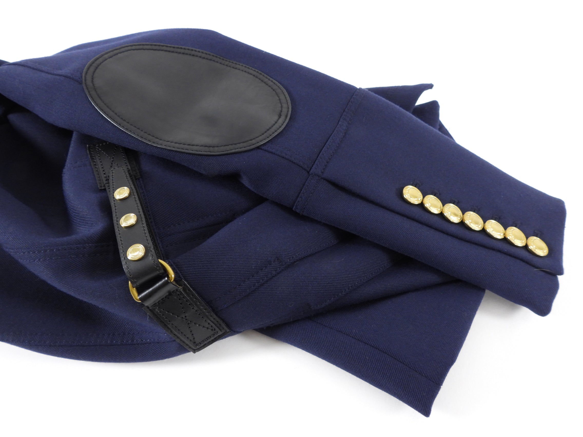 Burberry Brit Navy & Gold Button Military Jacket - Classic Trench Coat for Men | Perfect for Formal Events, Office Wear & Fall Fashion