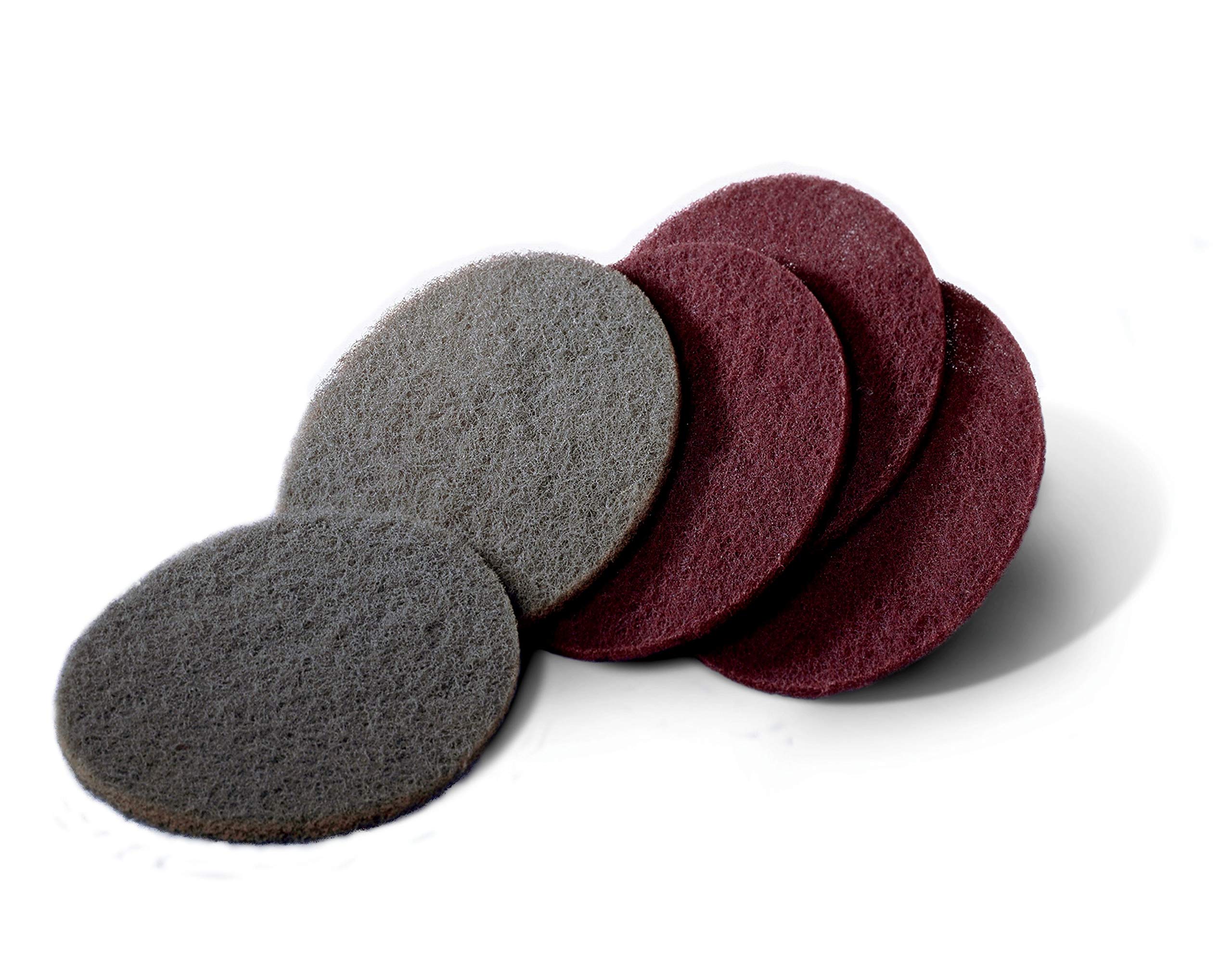 Scotch-Brite Hookit Clean and Finish Disc - Ultra Fine Grit Silicon Carbide - 11.25 Inch Metal Polishing & Surface Finishing Pad with Hook & Loop Backing - Perfect for Automotive, Metalworking & DIY Projects
