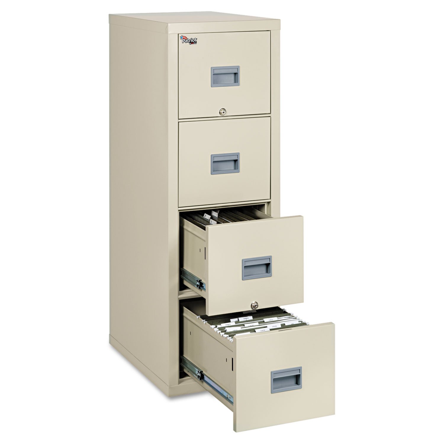 FireKing 4P1825CPA Patriot 4-Drawer Fireproof File Cabinet - 17.75