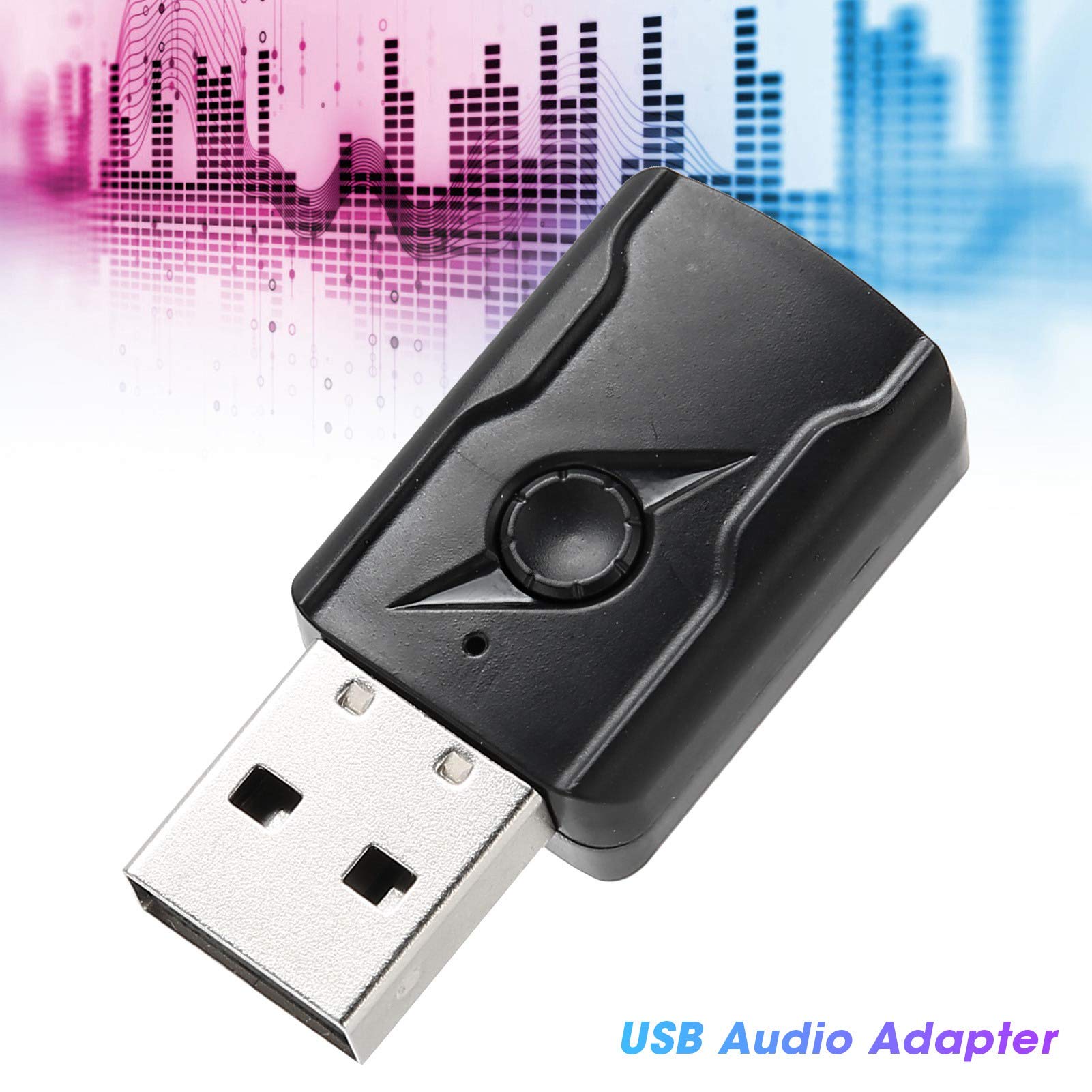 Wireless Bluetooth 5.0 Transmitter & Receiver for Car, TV, PC - USB Audio Adapter with 3.5mm AUX Cable | Hands-Free Calling, Music Streaming for Home & Car Audio Systems