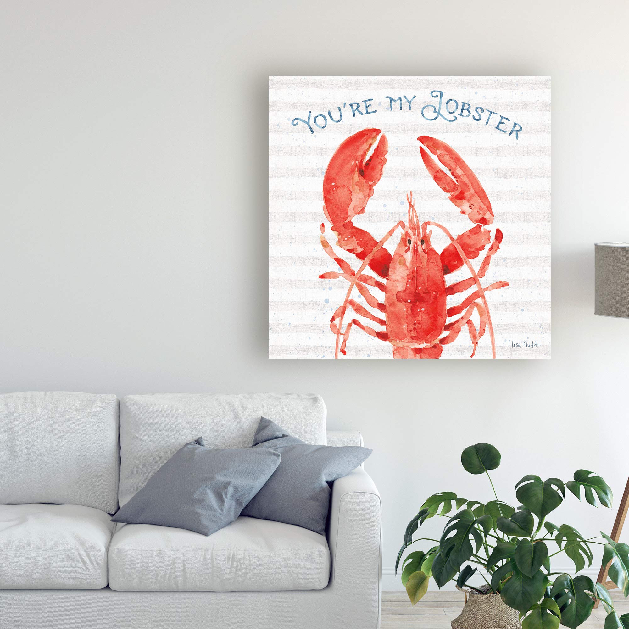 Trademark Fine Art Nautical Life IX by Lisa Audit - 18x18 Inch Coastal Wall Art for Beach House Decor, Living Room & Office