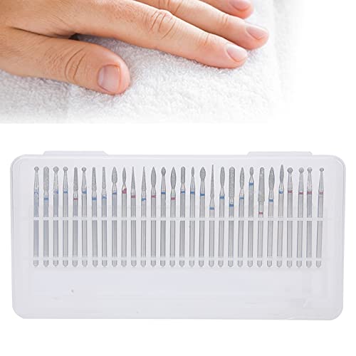 Professional 30pcs Carborundum Nail Drill Bits Set for Nail Polishing, Nail Polish Removal & Nail Art - Perfect for Home & Salon Manicure & Pedicure