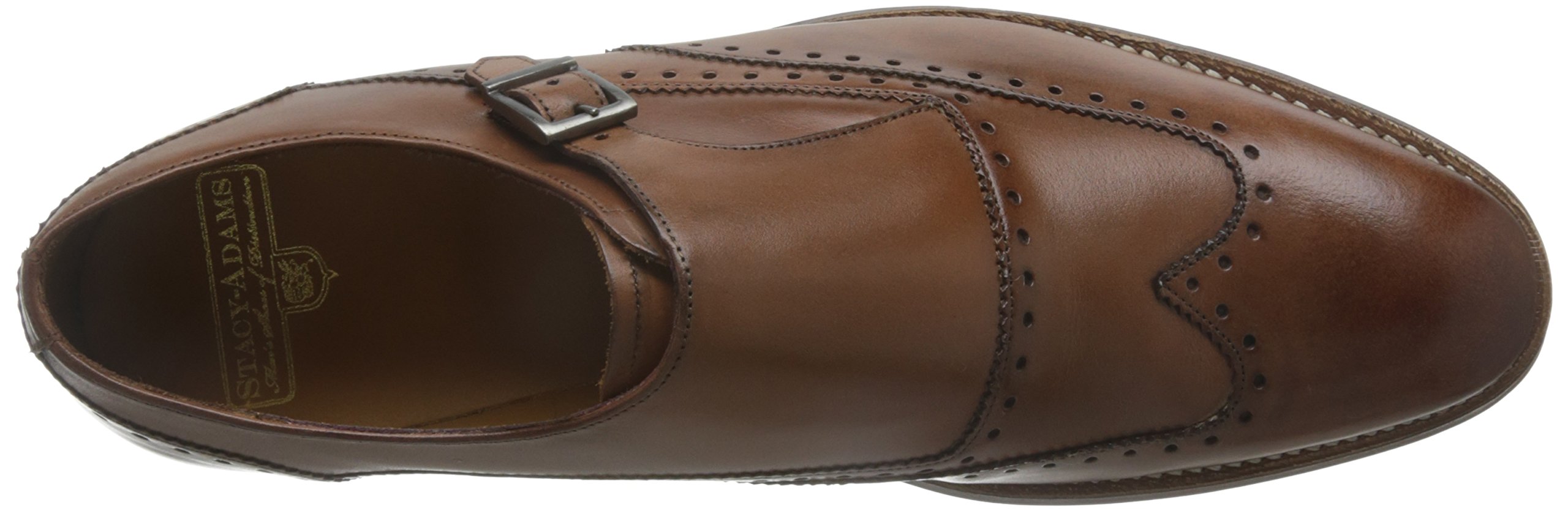 STACY ADAMS Men's Monk Strap Wingtip Dress Shoes - Classic Formal & Business Oxfords for Weddings, Office & Special Occasions