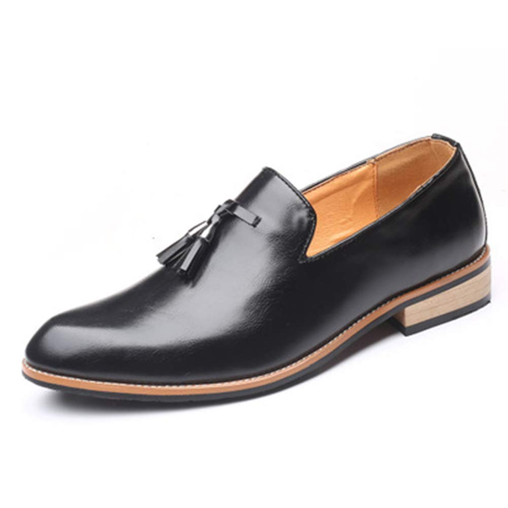 Premium Men's Leather Loafers - Large Size Business Casual Shoes for Walking & Boat Wear | Comfortable Slip-On Dress Shoes for Office, Travel & Daily Use