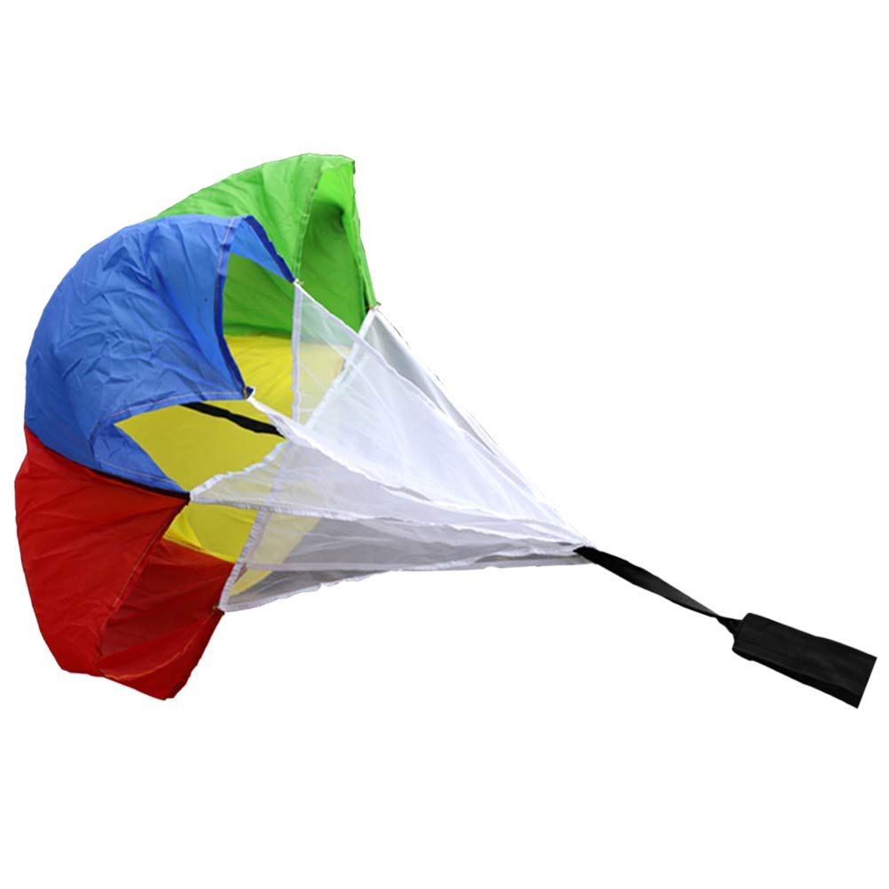 BESPORTBLE Colorful Football Resistance Parachute - Strength Training Equipment for Kids & Adults - Running Parachute for Speed, Agility & Fitness - Perfect for Football, Track & Field Training