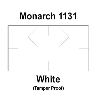 160,000 White General Purpose Labels Compatible with Monarch 1131 Price Guns - Full Case with 8 Ink Rollers & Security Cuts | Ideal for Retail Pricing, Inventory Labeling & Warehouse Organization