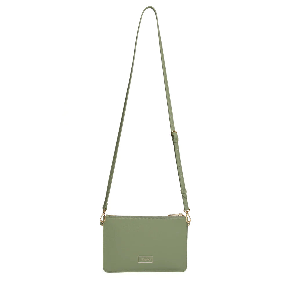 Alice Wheeler Ealing Phone & Clutch Pouch - Sage Green Crossbody Bag for Women | Perfect for Parties, Weddings & Everyday Use