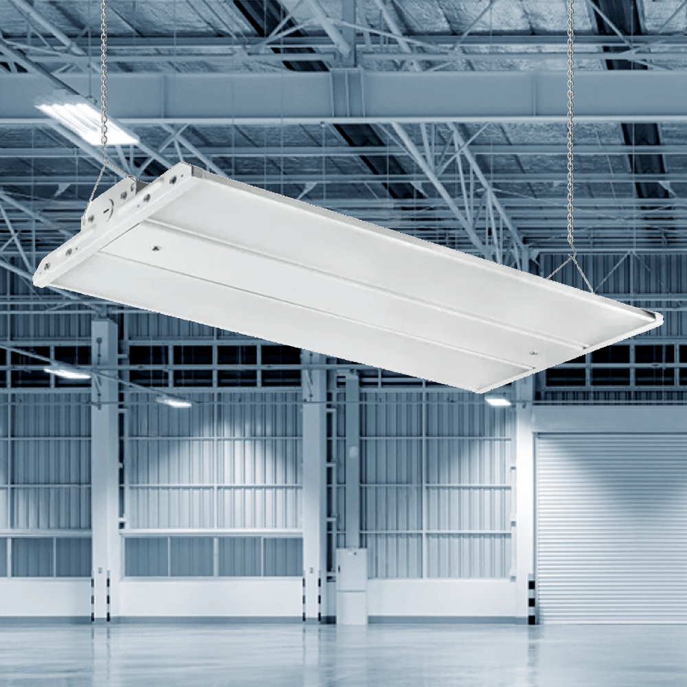 2FT LED Linear High Bay Light 165W 5700K 22500LM - Industrial & Commercial Warehouse Lighting for Factories, Retail Shops, and Storage Areas - Bright, Energy-Efficient Hanging Light for High Ceiling Spaces