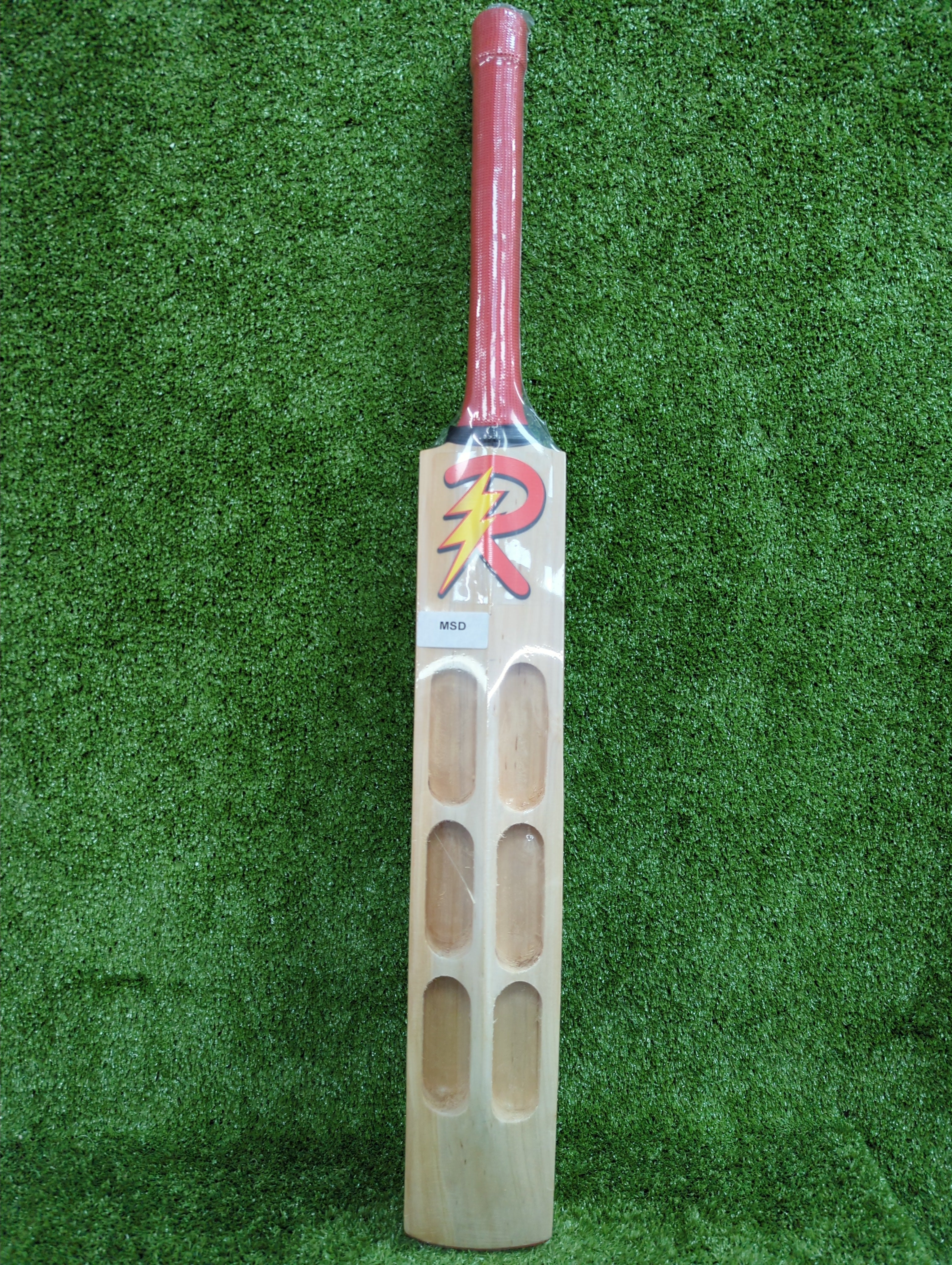 Raydn MS Dhoni Kashmir Willow Scoop Adult Tennis Ball Cricket Bat - Premium Cricket Equipment for Practice & Matches