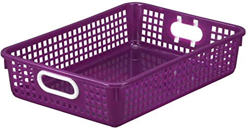 Plastic Desktop Paper Storage Baskets for Classroom & Home - 14
