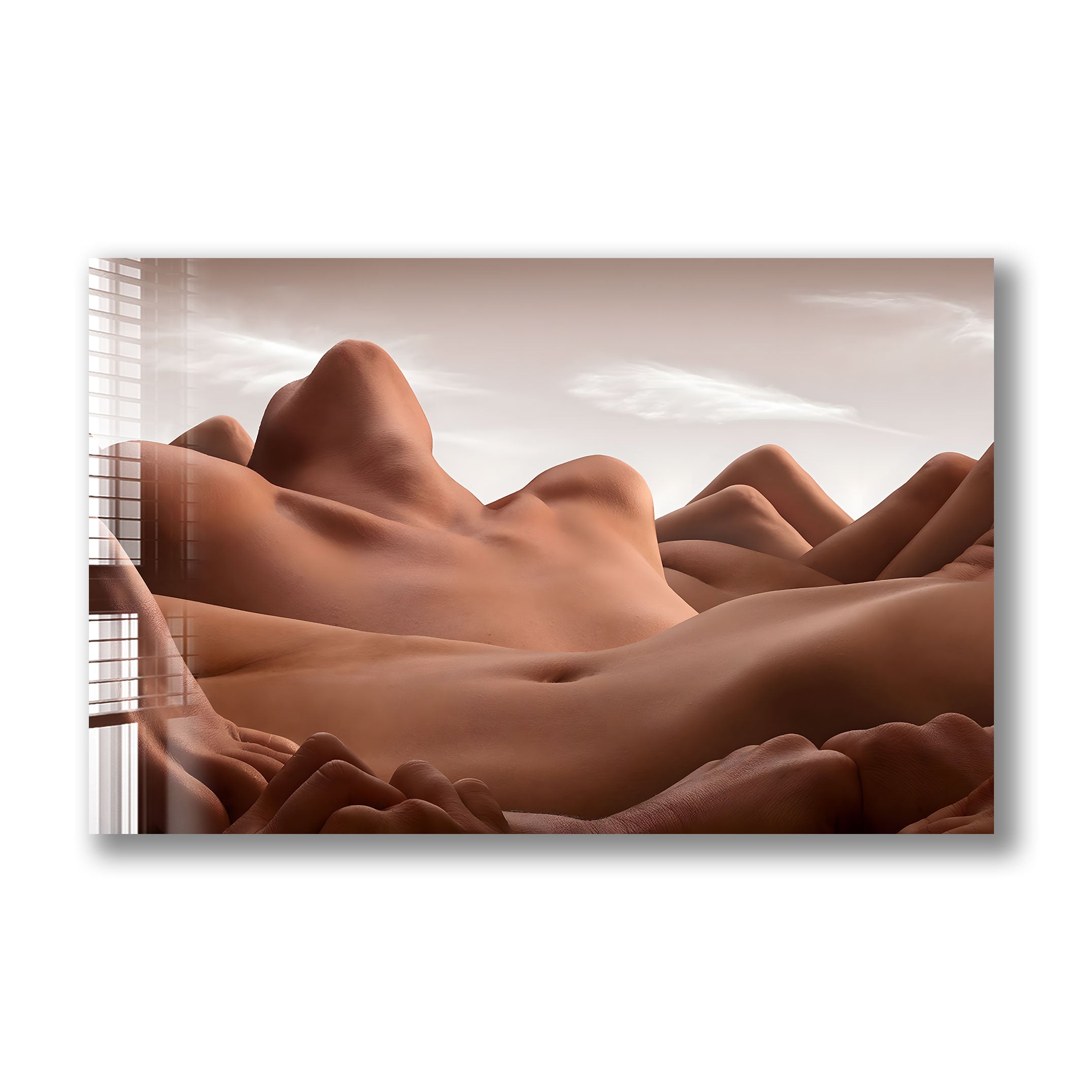 Valley of The Reclining Woman - Abstract Landscape Wall Art Print for Home & Office Decor | Perfect for Living Room, Bedroom or Gallery Wall Display