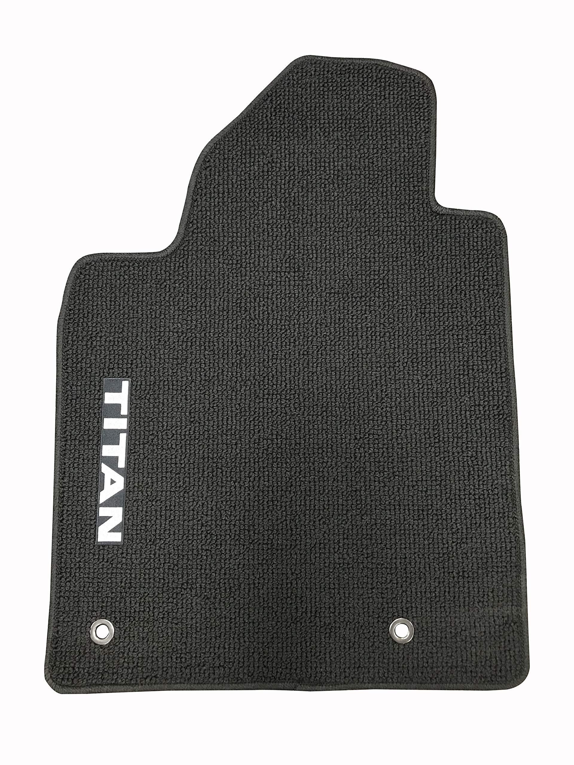 Nissan Titan King Cab All-Weather Floor Mats - Heavy Duty Rubber Car Mats for 2004-2023 Models - Black (185T8-BLCKL) | Perfect for Off-Roading, Work Trucks & Daily Commutes