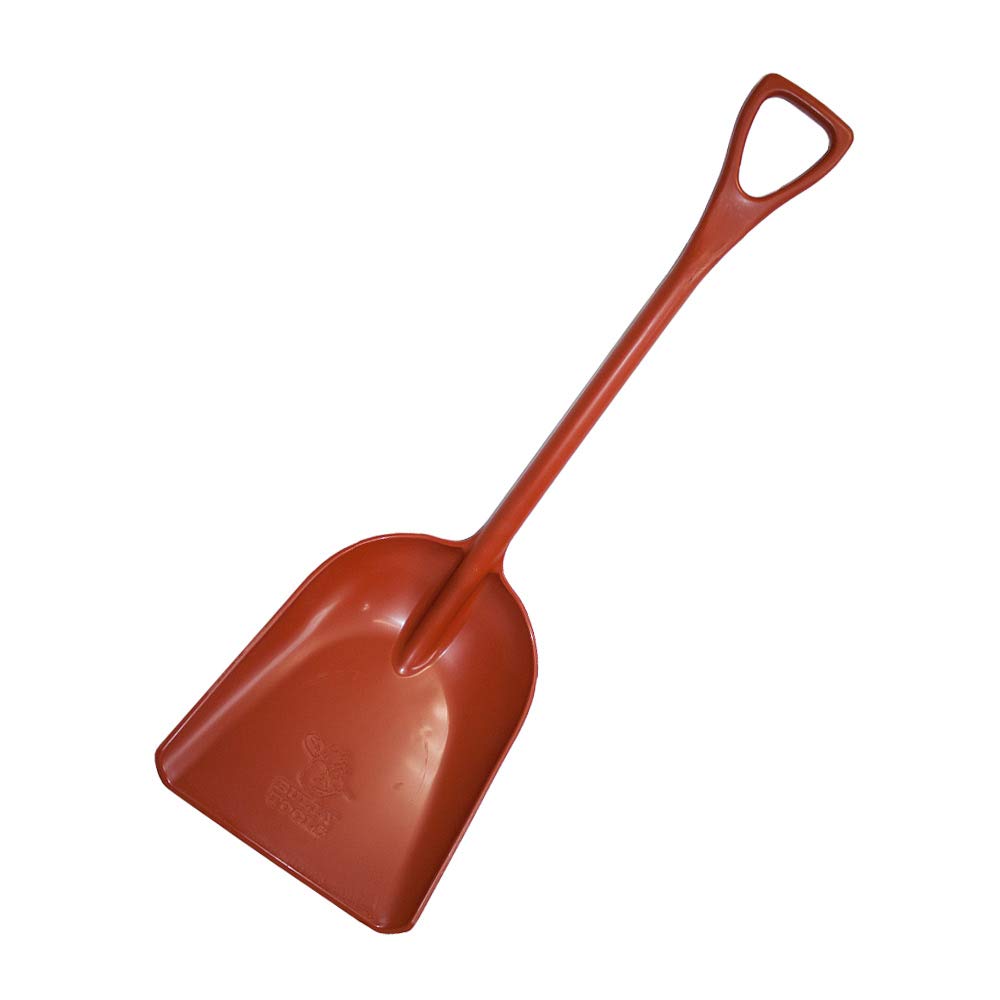 Bully Tools 42-Inch Heavy-Duty Poly Snow Shovel for Efficient Snow Removal, Mulch Cleaning, and Yard Maintenance - Rust-Resistant Design for All-Season Use
