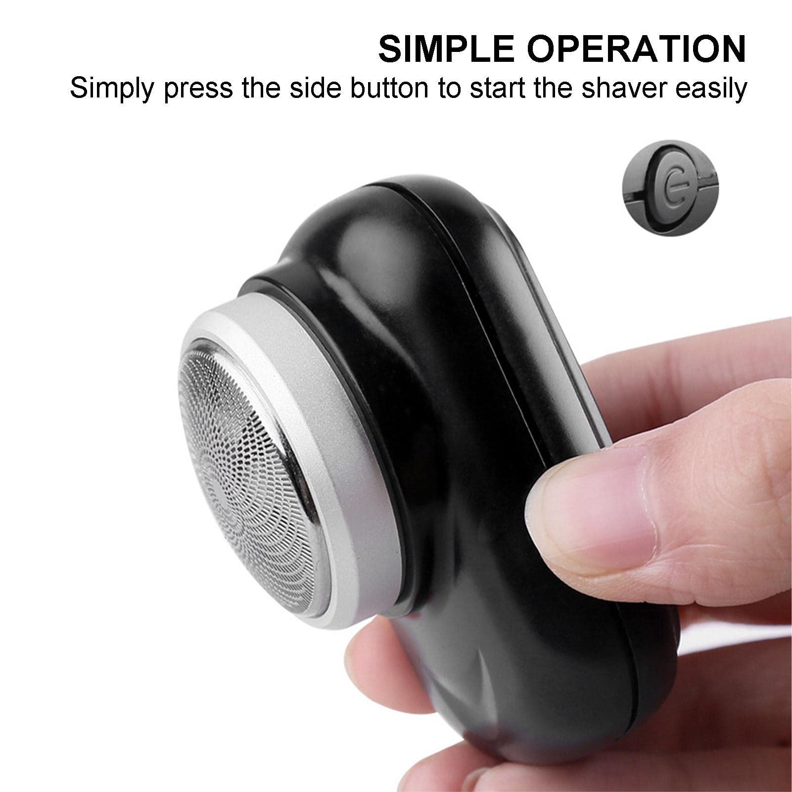 IBUGER Electric Shaver for Men - Waterproof Wet/Dry USB Rechargeable Travel Beard Trimmer | Compact Pocket Size for Home, Car & On-the-Go Grooming | Perfect for Business Trips, Gym Bags & Daily Commute