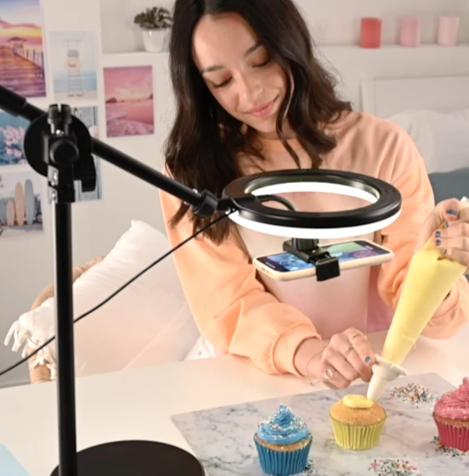 Studio Creator INF 007 Professional Top-Down Video Maker Kit - Black | Perfect for Product Photography, Unboxing Videos & Content Creation