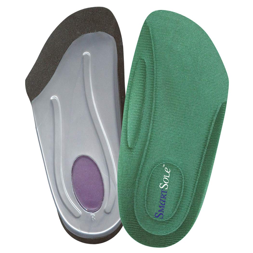 SmartSole 3/4 Length Orthotic Insoles for Plantar Fasciitis & Heel Pain Relief - Arch Support Inserts for Women & Men with Flat Feet - Shin Splints Relief & All-Day Comfort - Perfect for Running, Walking & Work Shoes