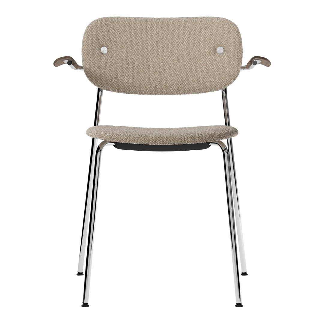 Modern Co Dining Chair with Armrests - Fully Upholstered Comfortable Seat for Kitchen, Dining Room & Breakfast Nook