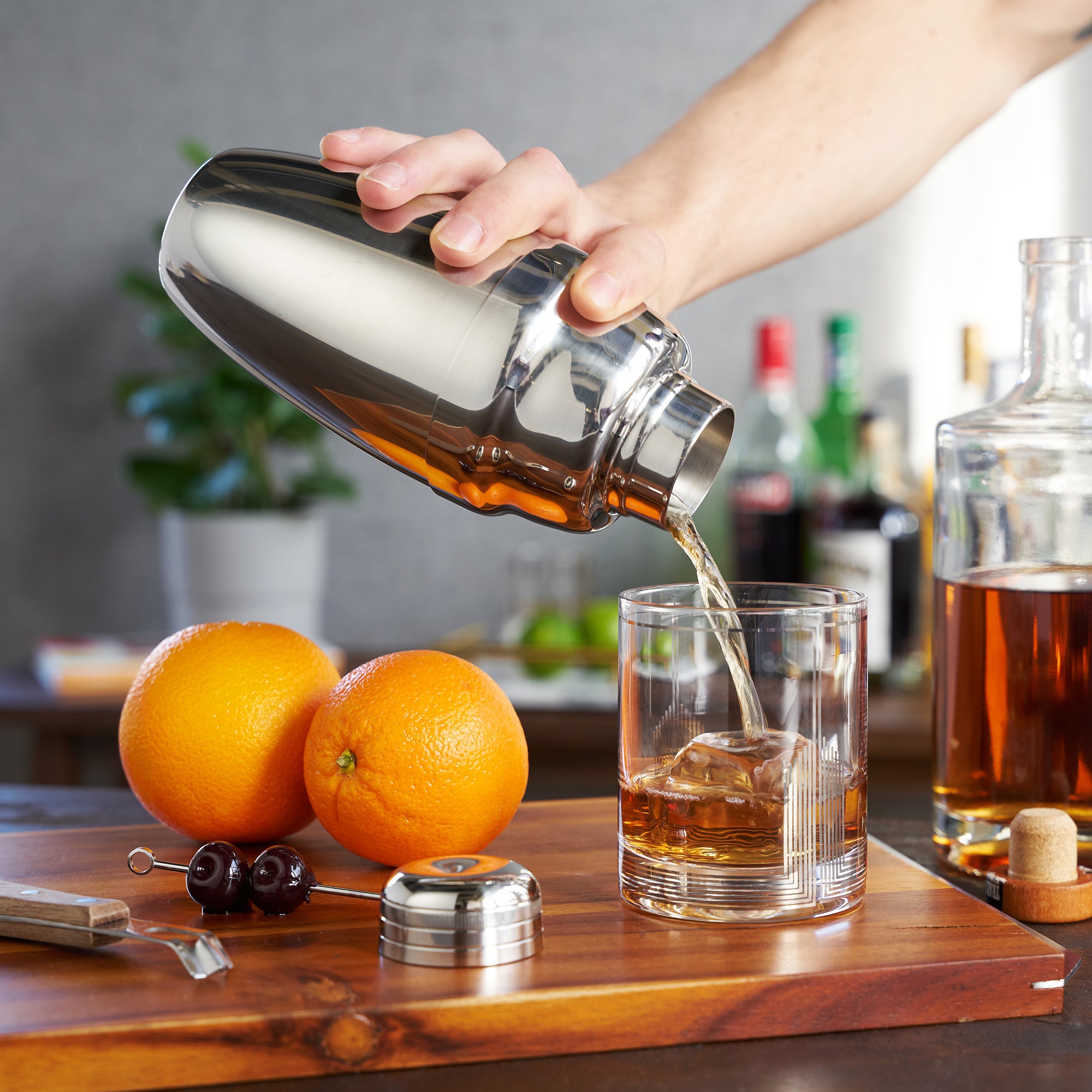 Premium Harrison Heavyweight Cocktail Shaker Set - Professional Bar Mixing Tool for Cocktails, Martinis & Mocktails - Perfect for Home Bars, Parties & Bartending