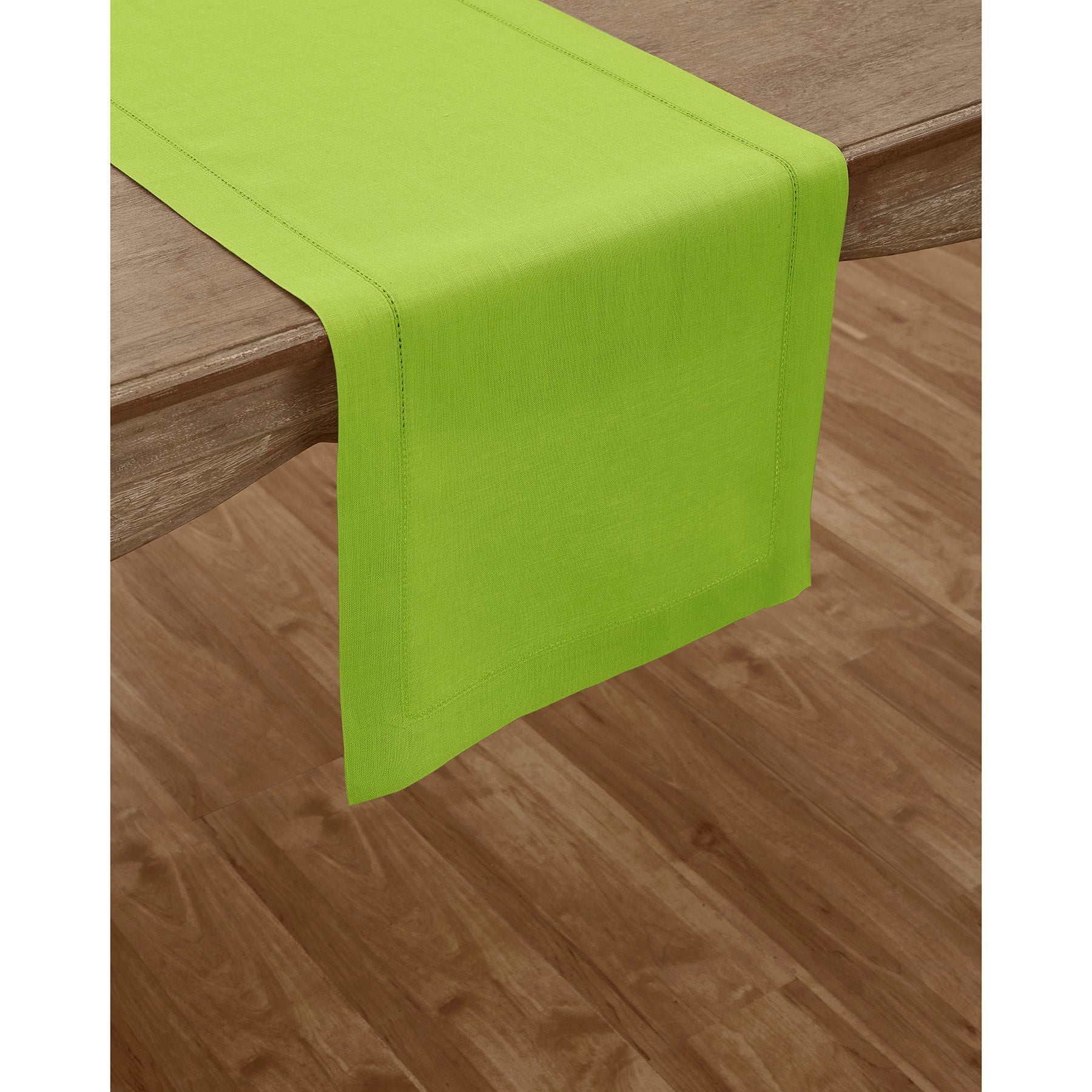 Elegant Classic Hemstitch Table Runner - Premium Linen Dining Decor for Weddings, Parties & Home Styling