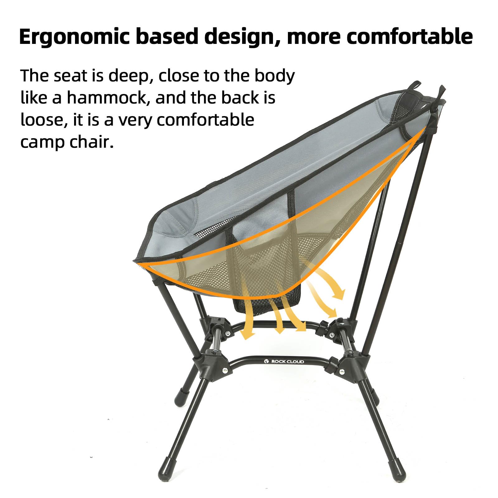 2 Pack Ultralight Folding Camping Chairs - Portable Outdoor Chairs for Camping, Hiking, Backpacking, Beach, Lawn & Sports | Compact & Durable for Travel, Picnics & Outdoor Events (Grey)