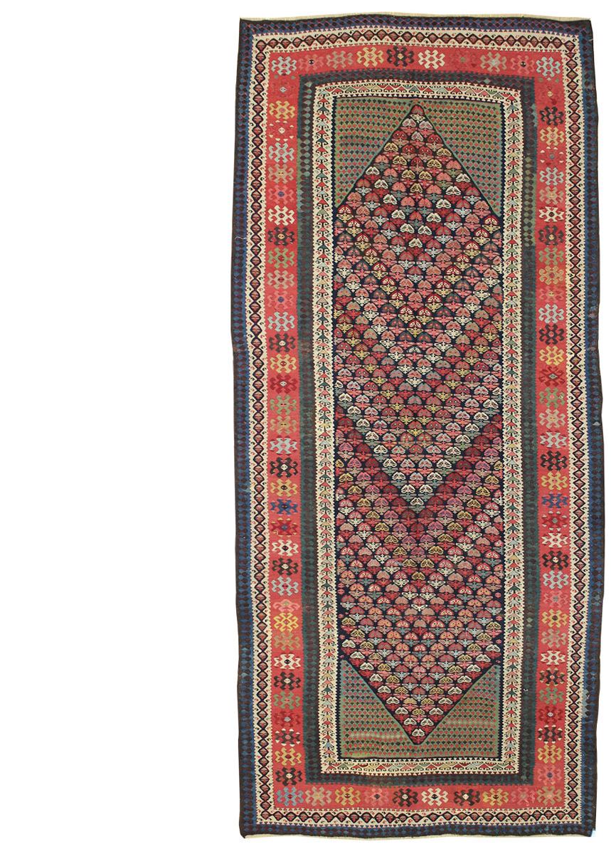 Handwoven Antique Bijar Kilim Tribal Rug - Vintage Persian Carpet JF2633 | Perfect for Boho Home Decor, Living Room, Bedroom & Office Floor Covering