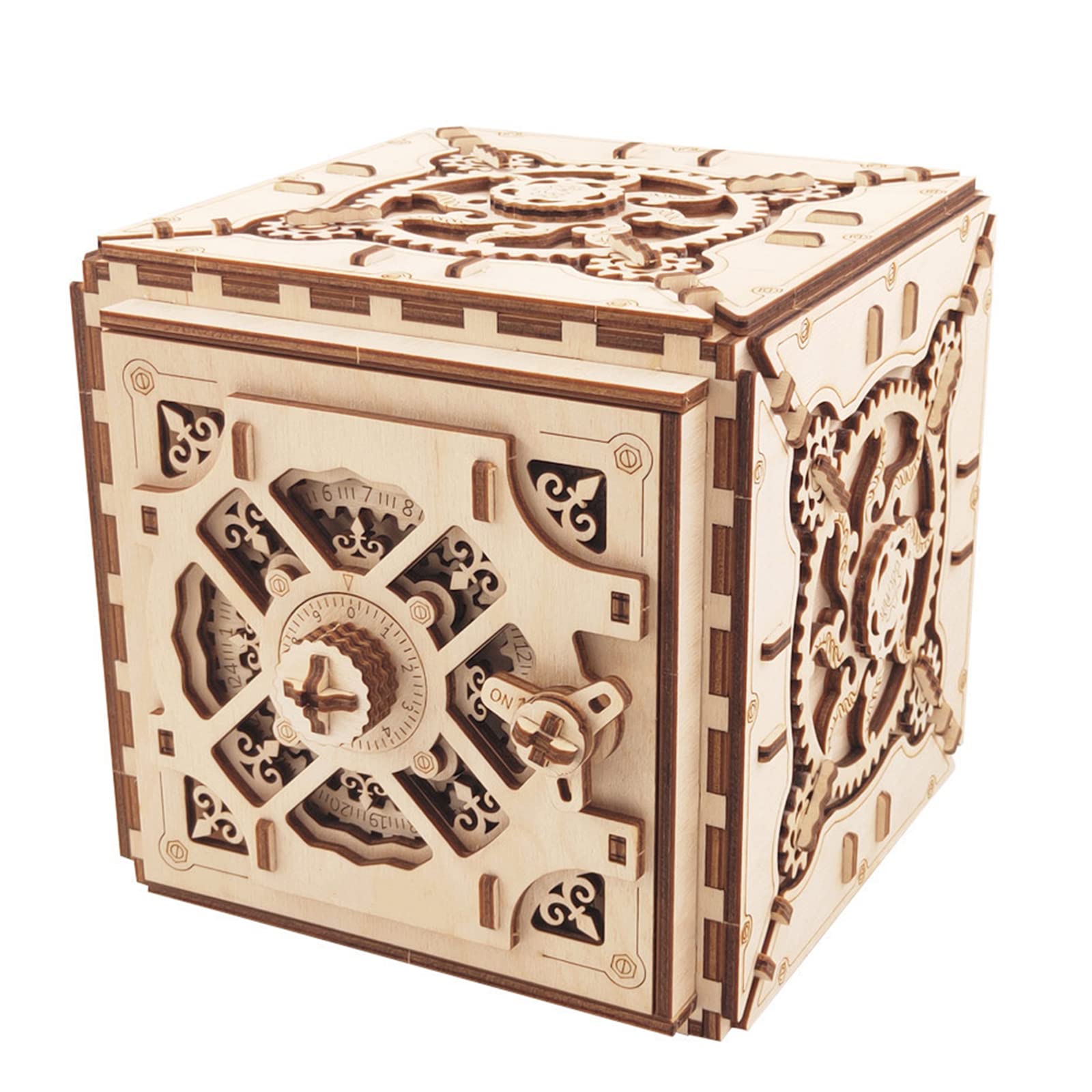3D Wooden Puzzle Treasure Box with Music - DIY Model Building Kit for Adults & Teens - Perfect Christmas & Birthday Gift - Fun Home Decoration & Stress Relief Activity