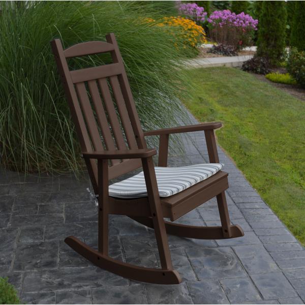 Poly Classic Porch Rocker - Durable Outdoor Rocking Chair for Patio, Garden & Deck - Perfect for Relaxing & Enjoying Nature