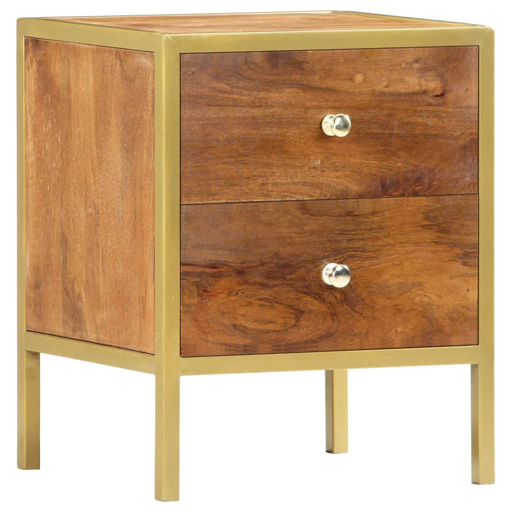 Modern Nightstand with 2 Drawers - 15.7