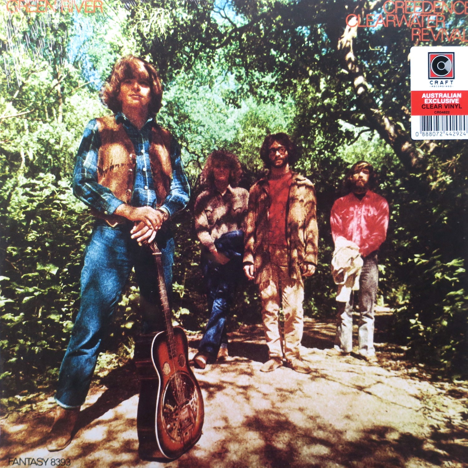 Creedence Clearwater Revival 'Green River' Clear Vinyl LP Record - Limited Edition Classic Rock Album for Collectors & Music Lovers - Perfect for Home Listening, Gifts & Vinyl Collections