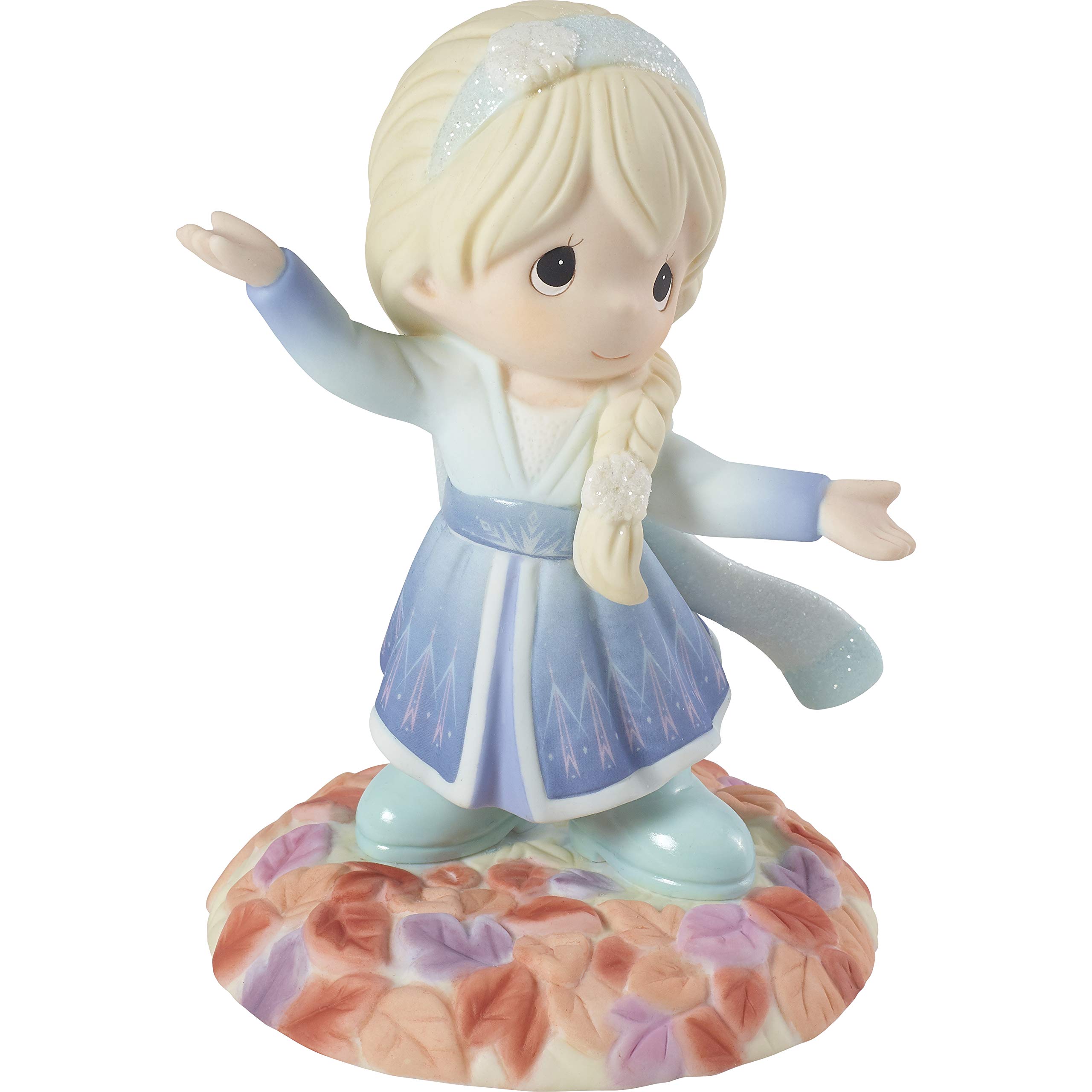 Precious Moments 201062 Disney Frozen 2 Elsa 'True to Myself' Bisque Porcelain Figurine - Collectible Gift for Disney Fans & Home Decor