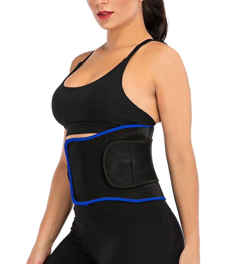 Hourglass Waist Trainer for Women & Men - Neoprene Slimming Belt with Back Support | Sauna Sweat Band for Weight Loss & Tummy Control | Perfect for Gym, Workouts & Postpartum Recovery