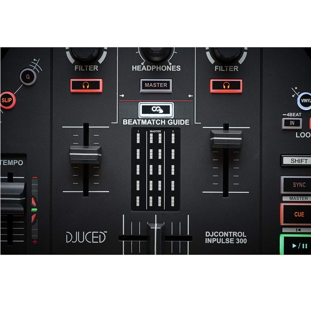 Hercules DJ Controller Professional Mixer - Black (Model 4780883) for DJs, Music Producers & Live Performances
