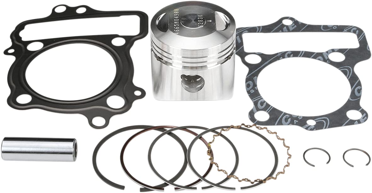 Wiseco PK1227 49.00mm 9.7:1 Compression Motorcycle Piston Kit with Top-End Gasket Kit - High Performance Engine Upgrade for Harley, Yamaha, Suzuki & Honda Bikes - Perfect for Racing, Off-Road & Street Performance Enhancement