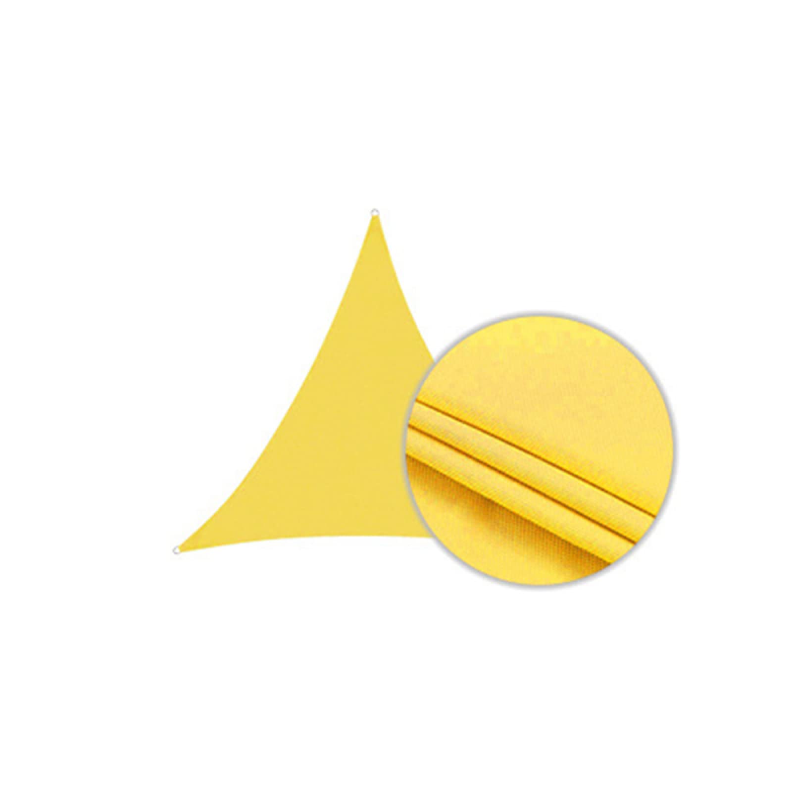 FXBFAG Sun Shade Sail Canopy - Waterproof 90%-95% UV Resistant Breathable Shade Cloth for Garden, Patio, Pool & Outdoor Areas - Right Angle Triangle & Rectangle Shade Sails (Yellow, 5X5X5m) - Perfect for Backyard, Deck, Playground & Commercial Use