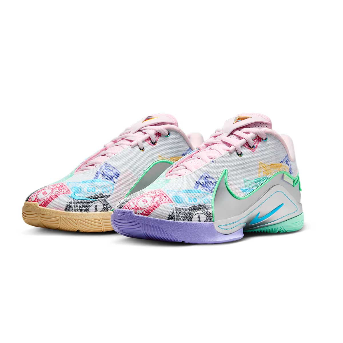 LeBron XXII 'Currency' EP Basketball Shoes - White Green Glow Men's Sneakers for Court Performance & Street Style | Perfect for NBA Games, Training & Casual Wear
