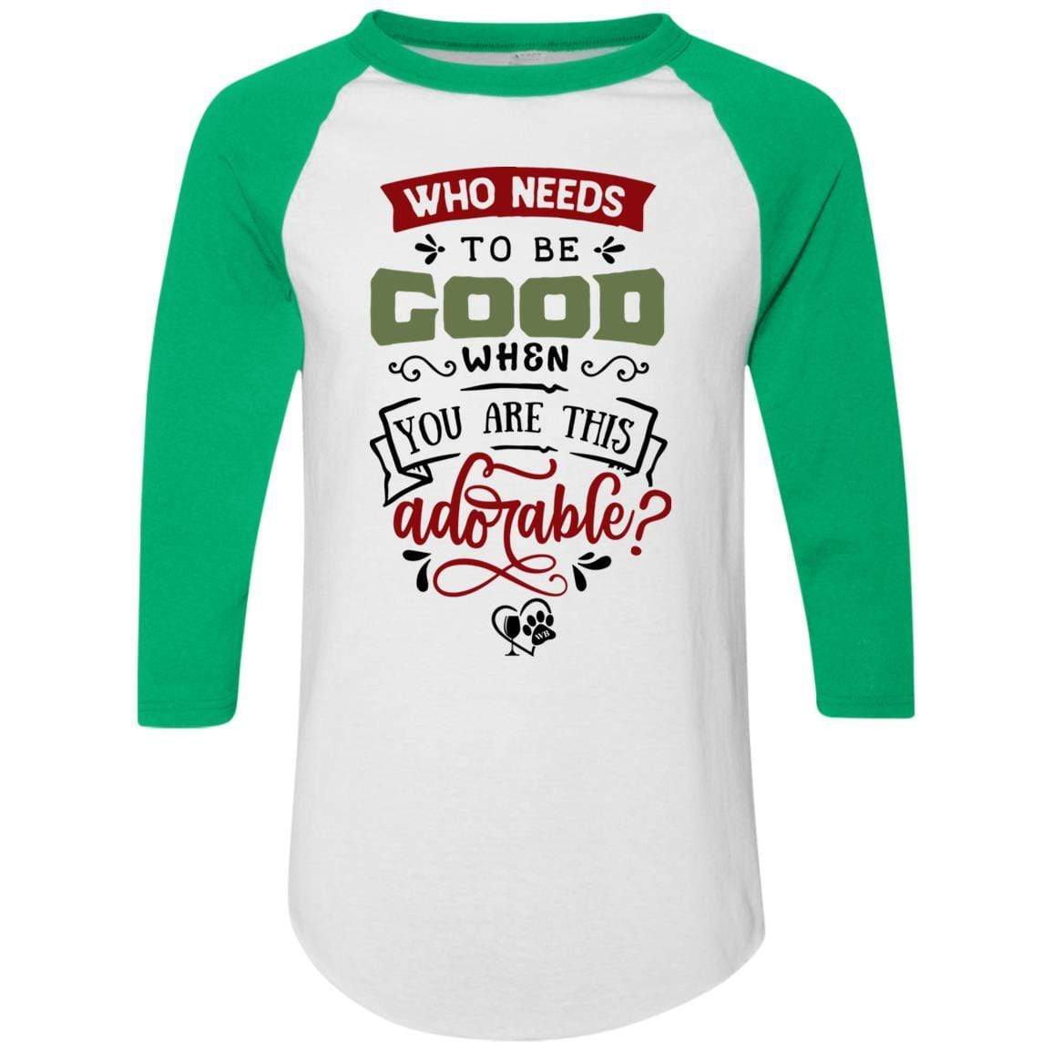 WineyBitches.Co Colorblock Raglan Jersey - Stylish Women's Baseball Tee for Casual Outings & Weekend Wear
