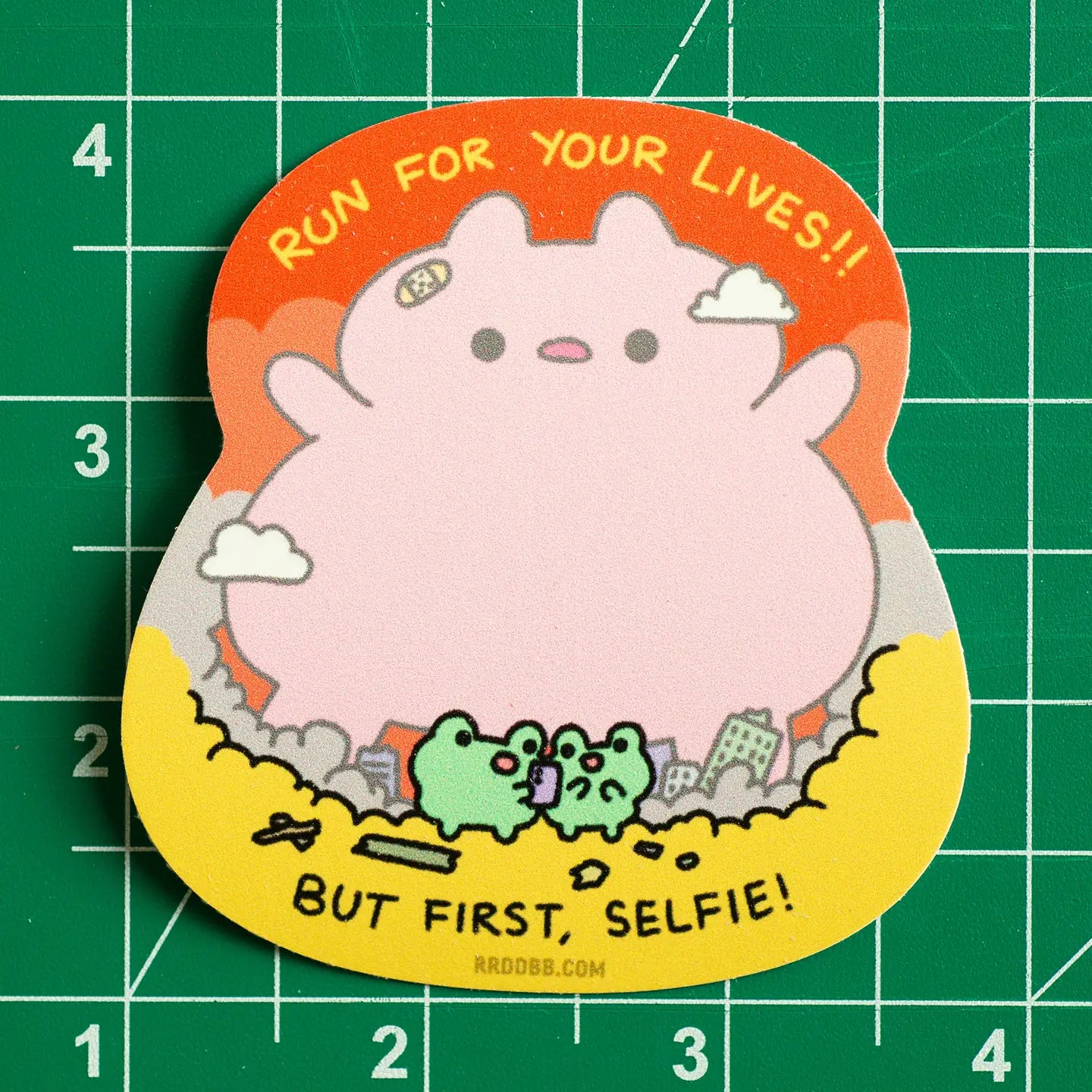 Big Bunny Selfie Vinyl Sticker - Cute Bunny Decal for Laptops, Water Bottles & Phone Cases - Perfect for DIY Crafts, Scrapbooking & Gift Decorations