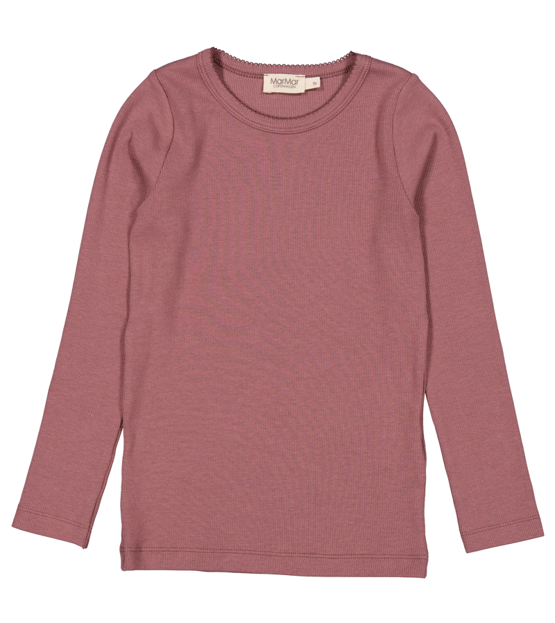 MarMar Copenhagen Dusty Grape Tani Fine Modal Tee - Soft Breathable Women's T-Shirt for Casual Wear & Layering