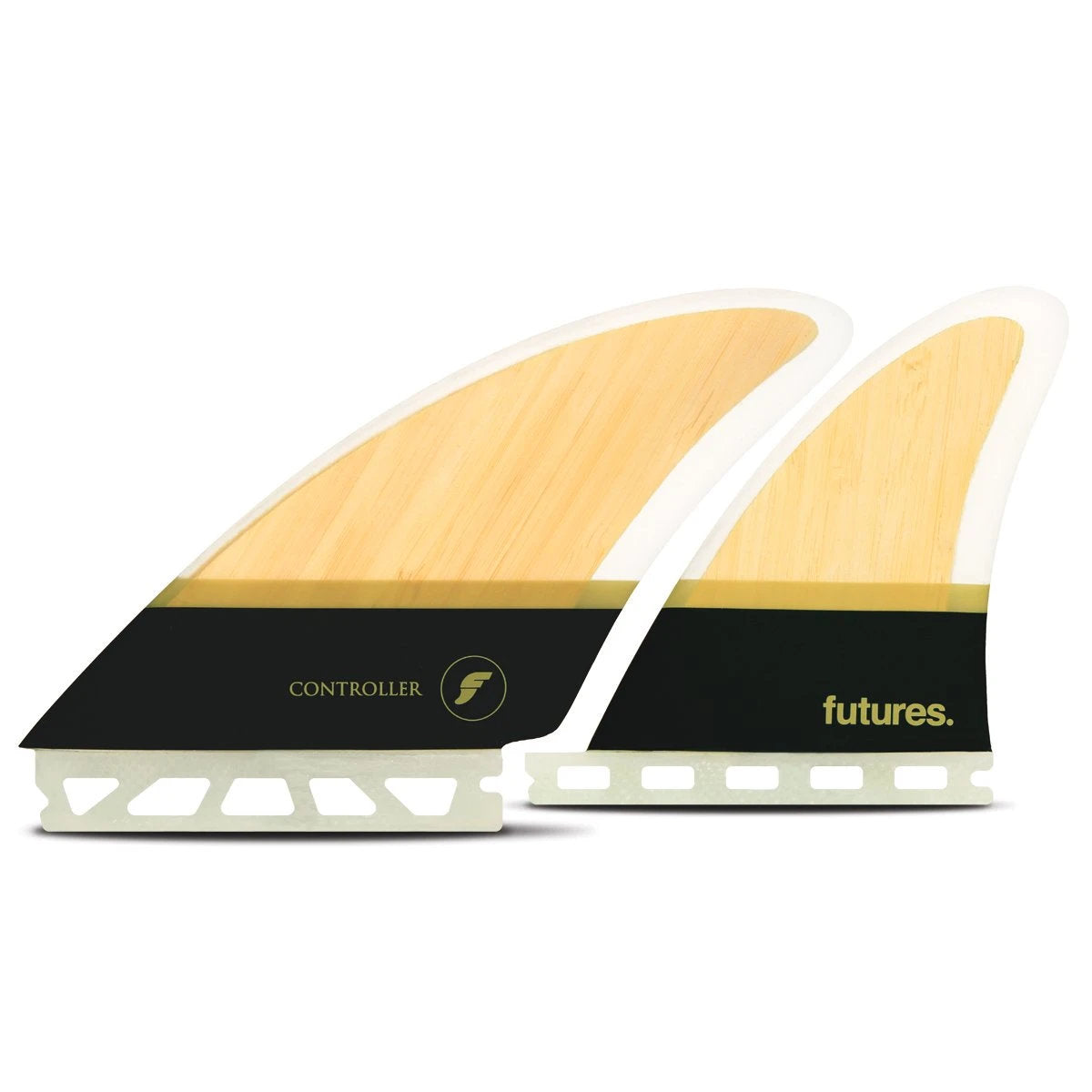 Futures QUAD Fiberglass Bamboo Surfboard Controller - Lightweight & Durable for All Surfers | Perfect for Shortboards & Performance Surfing