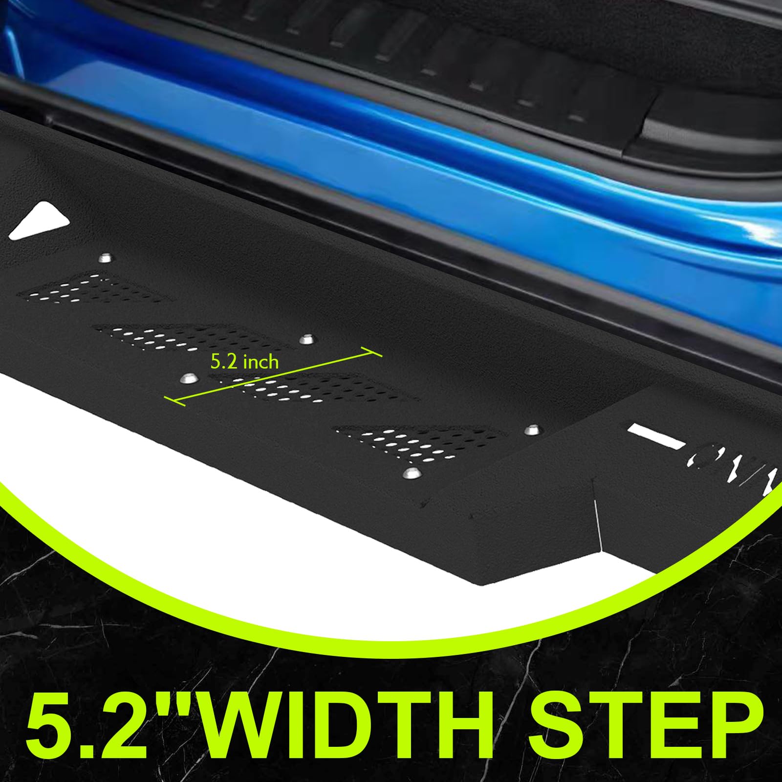 ONINE Thruster Drop Steps - Heavy Duty Steel Running Boards for 2019-2025 Chevy Silverado/GMC Sierra 1500 & 2020-2025 2500/3500 Crew Cab - Side Step Nerf Bars & Rock Sliders - Perfect for Off-Roading, Truck Access & Easy Entry/Exit
