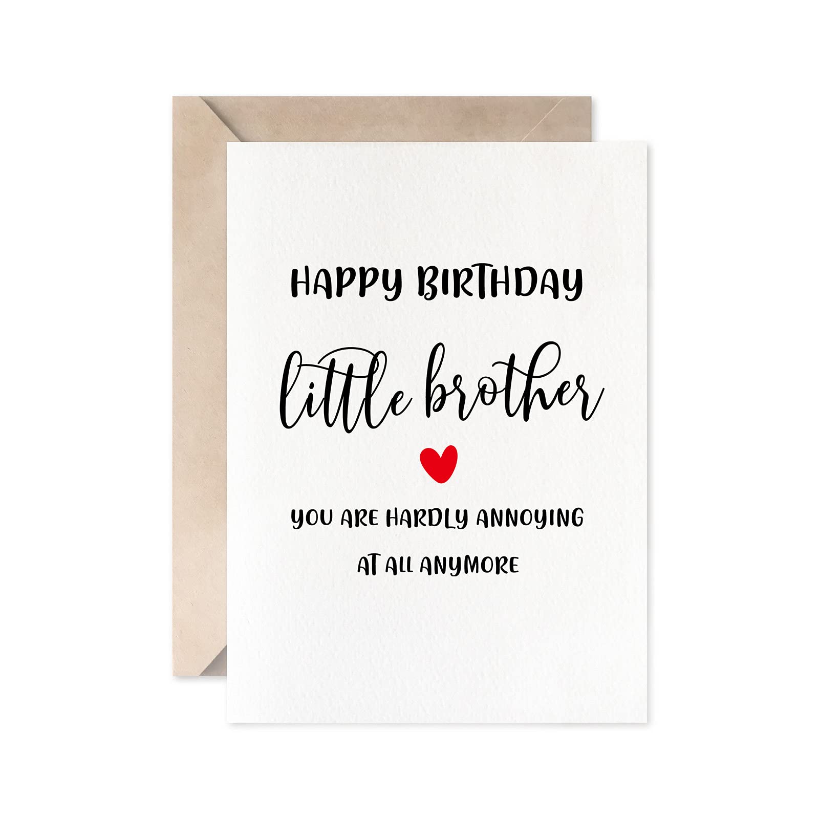Happy Birthday Sister Card - Blank Inside for Personal Message - 5 x 7 Inch Greeting Card with Kraft Envelope - Perfect for Sister's Birthday, Anniversary or Special Occasion Gift