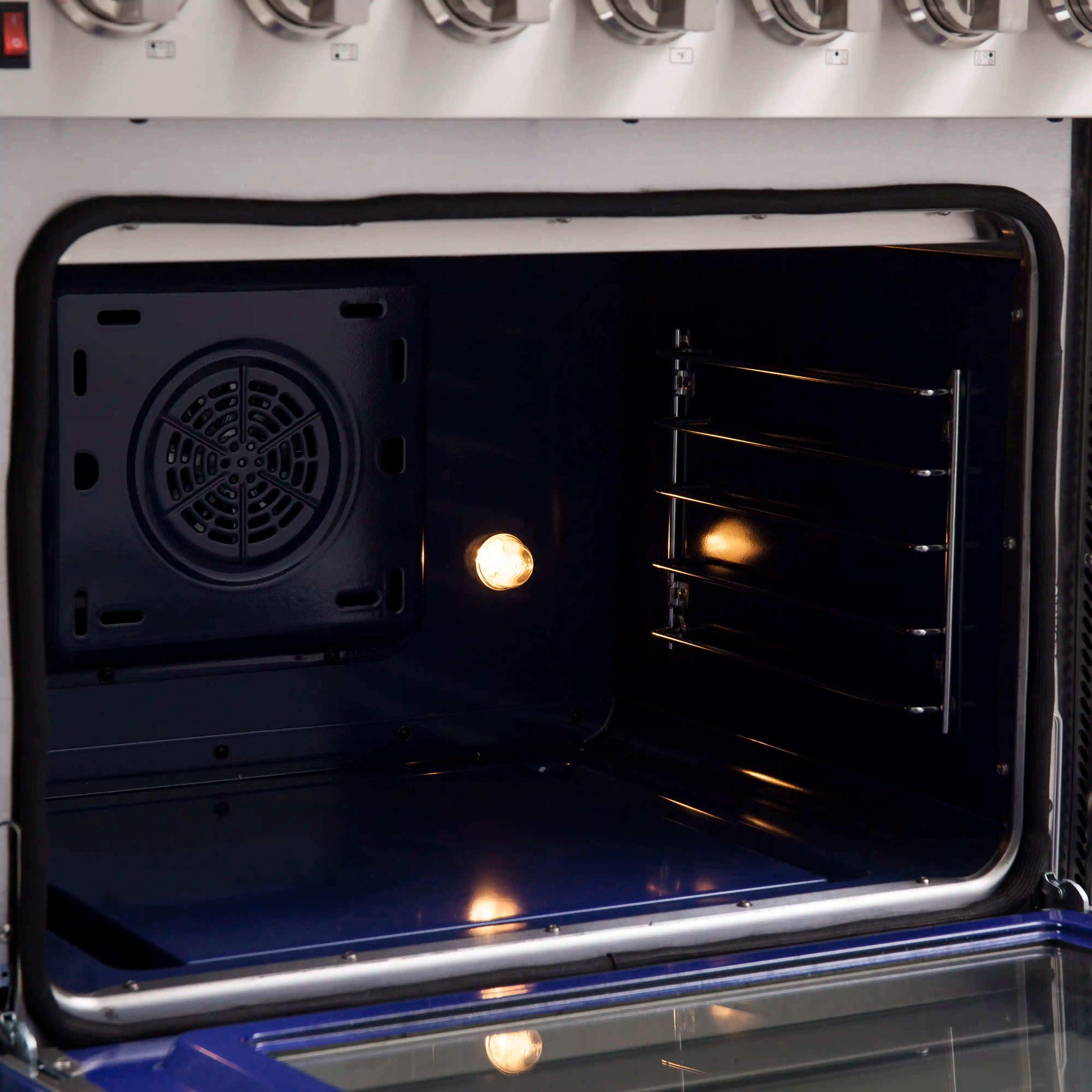 Forno Massimo 30 Inch Freestanding Electric Range - Stainless Steel Oven with 5 Burners & Convection (FFSEL6020 30) - Perfect for Home Kitchens & Small Restaurants