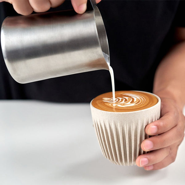 Subminimal FlowTip Milk Jug - Professional Barista Espresso Pitcher for Latte Art, Perfect for Home & Cafe Use - Ideal for Pouring, Steaming & Creating Beautiful Coffee Designs