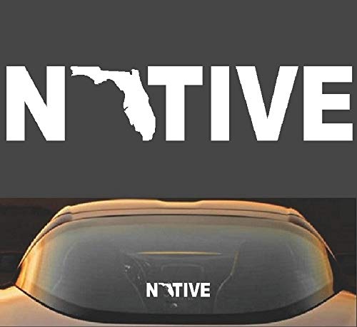 9-Inch Florida Native Vinyl Decal Sticker - Waterproof & Durable for Cars, Laptops, Windows & More