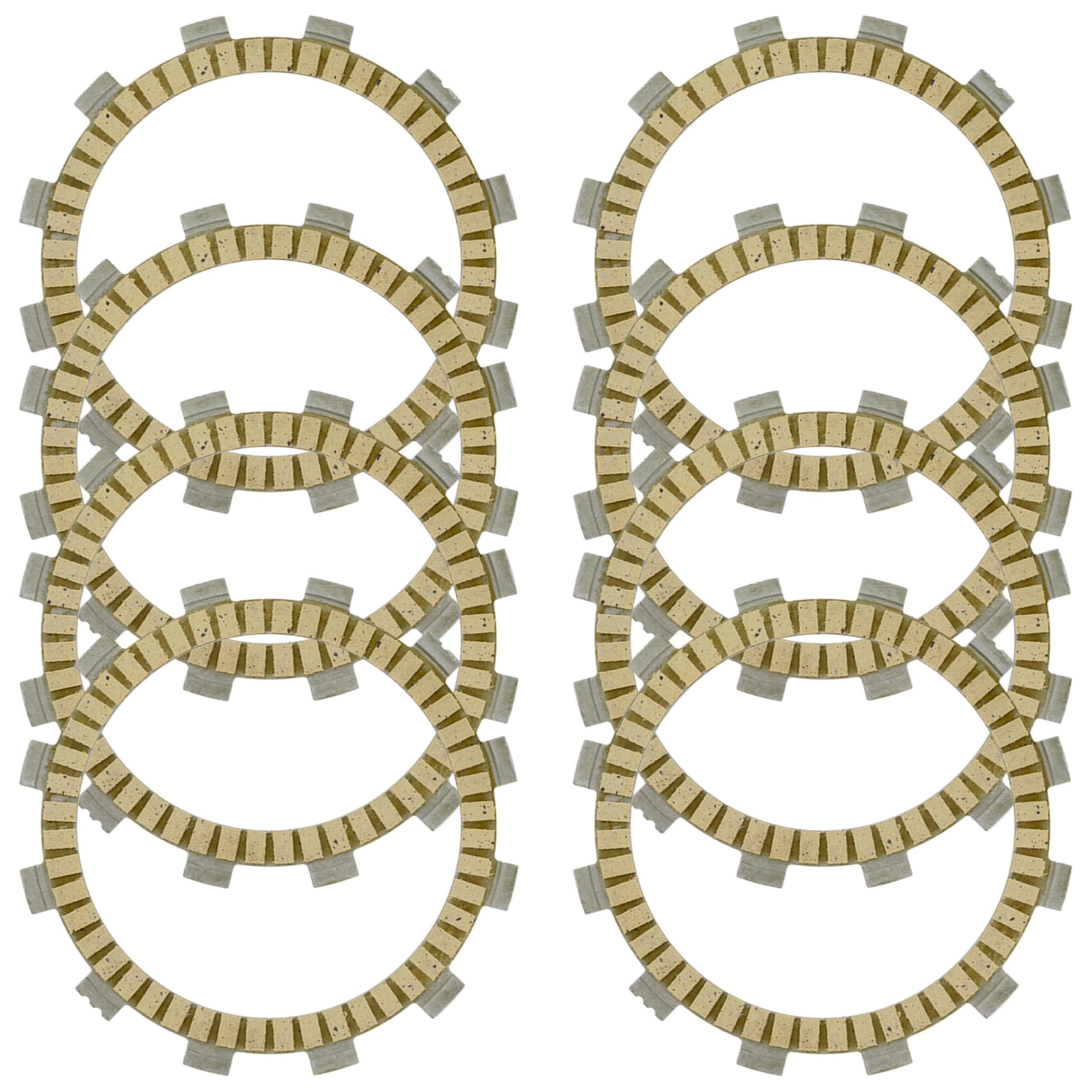 Caltric Clutch Friction Plates for Yamaha 450R YFZ450R YFZ-450R 2009-2014 - High-Performance Replacement Parts for Off-Road ATV Racing & Dirt Biking