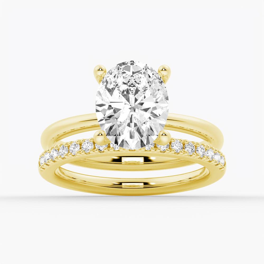 Oval Solitaire Moissanite Engagement Ring for Women - 1 Carat D Color VVS1 Clarity 14K White Gold Wedding Band - Perfect for Proposals, Anniversaries & Romantic Occasions