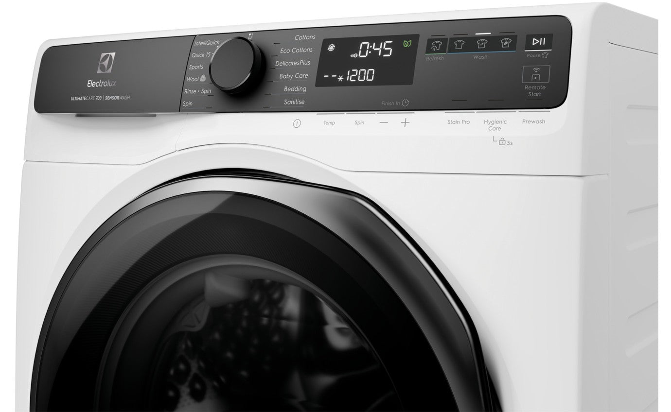 Electrolux 12kg UltimateCare 700 Front Load Washing Machine EWF1243R7WC - Energy Efficient Laundry Solution for Large Families & Modern Homes